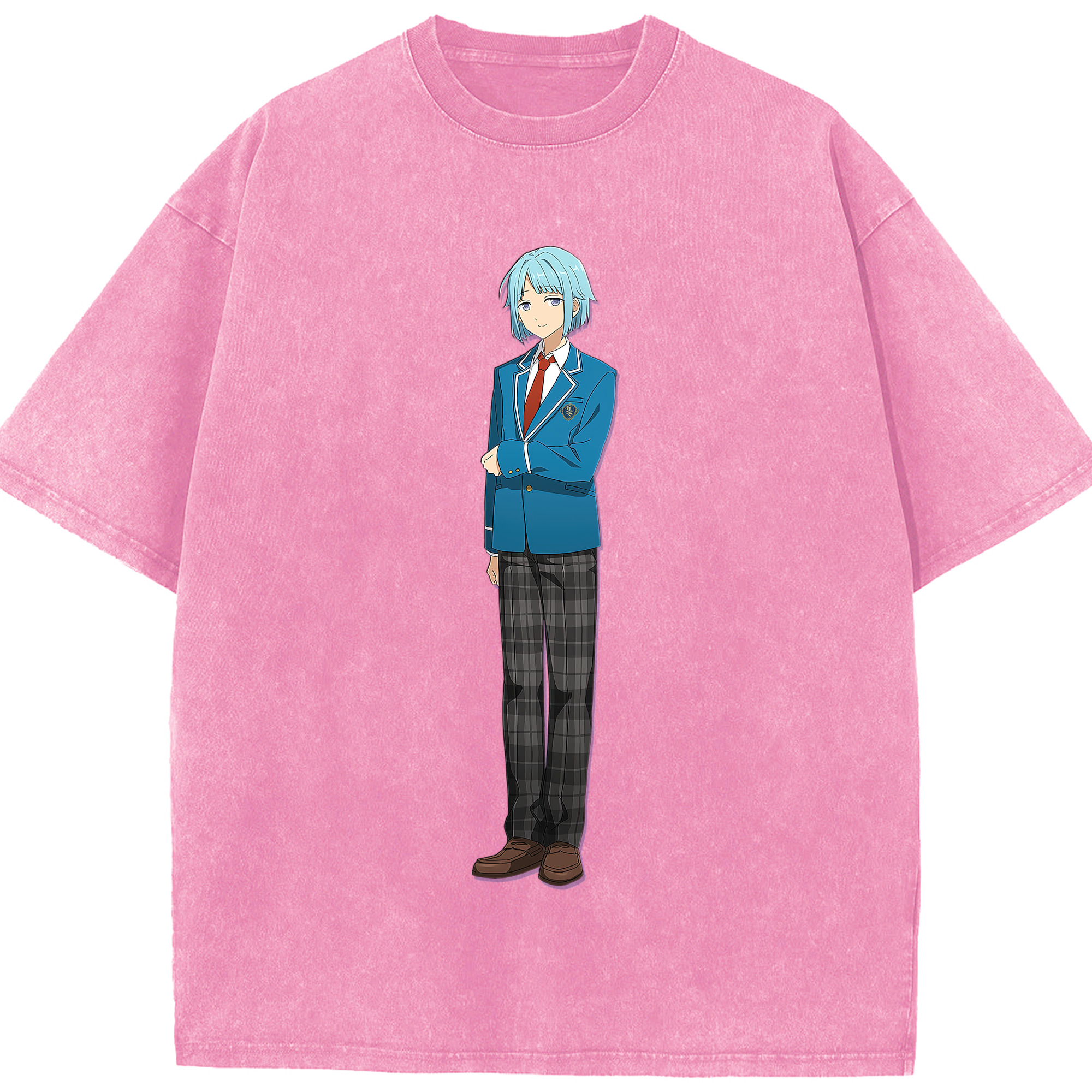 （画像用） あんさんぶるスターズ! Ensemble Stars 綿100% ヴィンテージ風 半袖Tシャツ（フロントプリント）